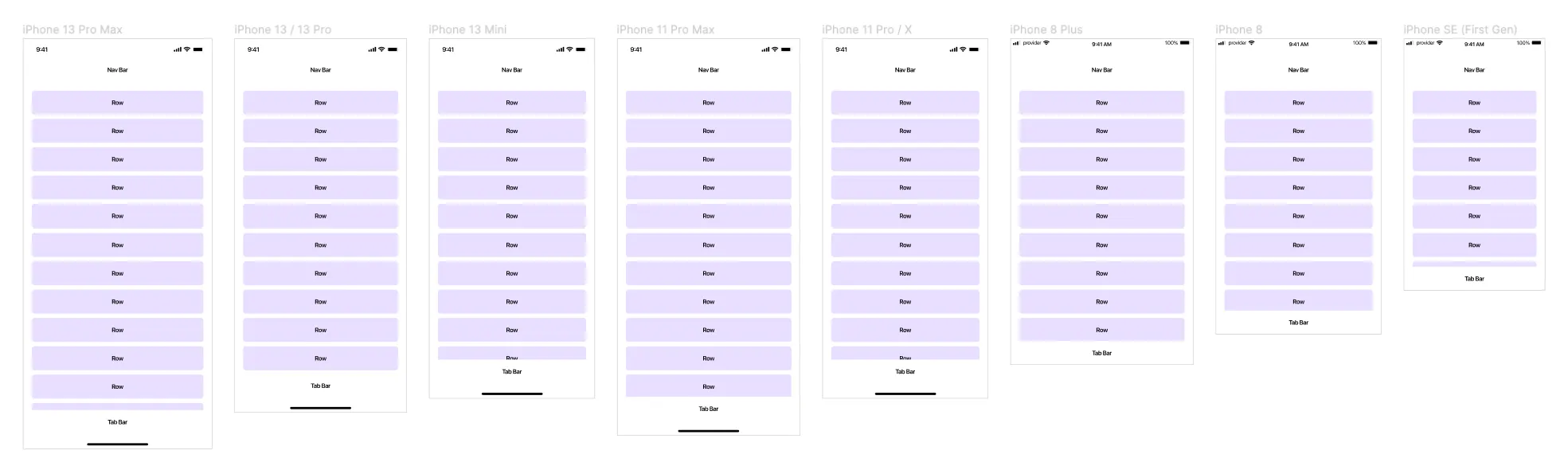 iOS Device Frames