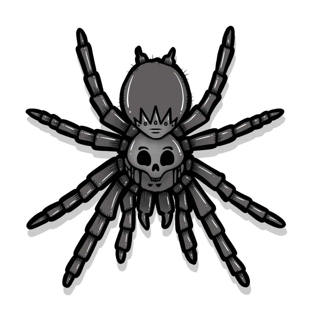 Spider - Illustrated in Procreate